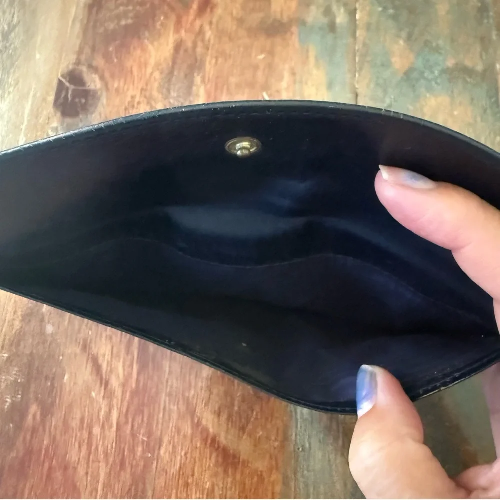 Rare Vintage Gucci Sherri Line Black Leather checkbook holder and wallet - Picture 7 of 9